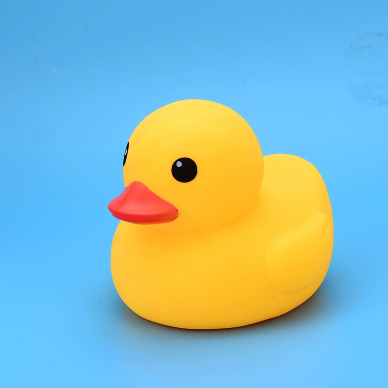 Желтая пластиковая уточка B.Duck для водных игр в воде, игрушка для плавания, на заказ, издает звуки, антистресс
