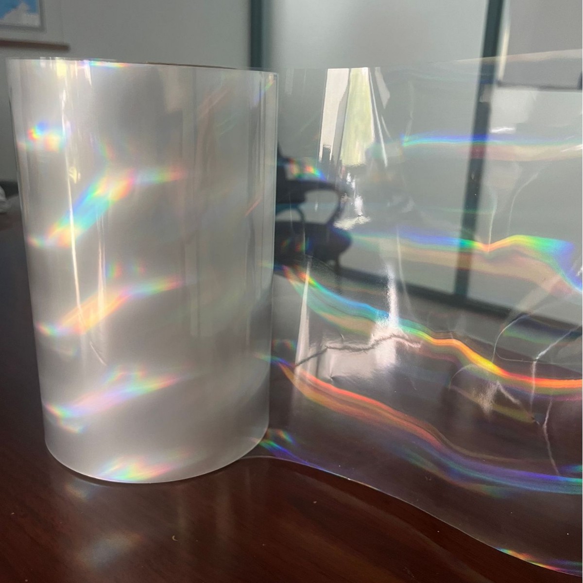 横光柱 竖光柱 斜光柱 PET镭射透明膜