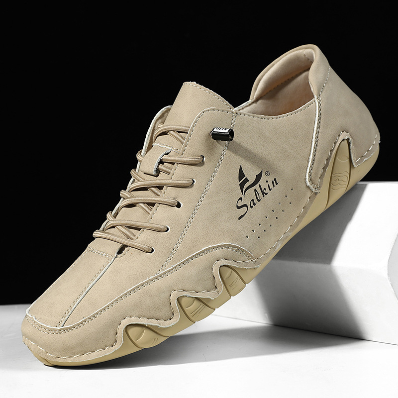 Wholesale cross-border plus size men's casual shoes fashion trend foreign trade men's shoes bean shoes independent station octopus single shoes