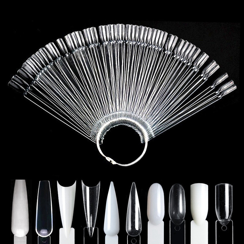 Nail Art Materials Fan-Shaped Color Chart Set Round Head Accessories Flat Head Professional Nail Polish Gel Color Board Practice Nail Pieces Nail Art Materials Fan-Shaped Color Chart Set Round Head Accessories Flat Head Professional Nail Polish Gel Color Board Practice Nail Pieces