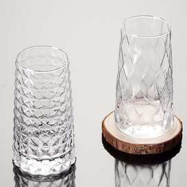 网红宝石款威士忌杯烈酒杯创意饮料杯果汁杯奶茶杯玻璃杯子咖啡杯