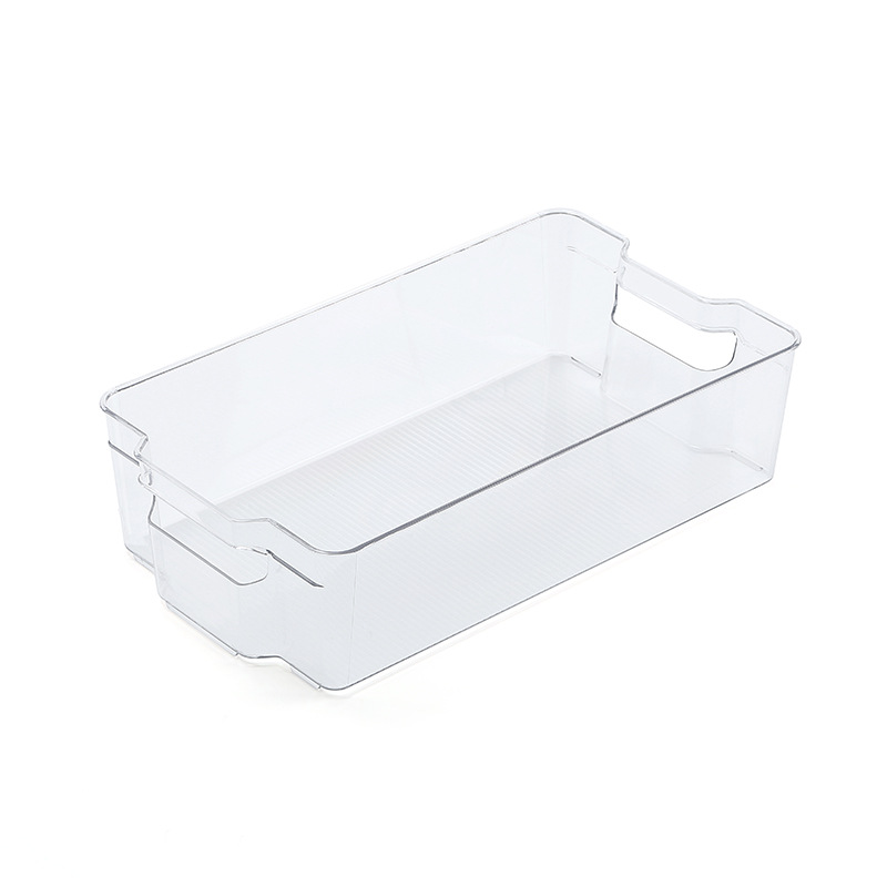 Caja de almacenamiento de alimentos PET Caja de almacenamiento de refrigerador Caja de almacenamiento de almacenamiento de cocina transparente Caja de almacenamiento de congelación