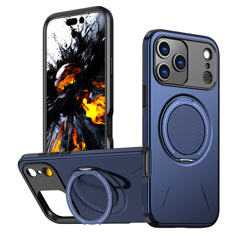 适用iPhone17Promax手机壳旋转阻尼磁吸支架苹果16Pro壳派保护套|undefined