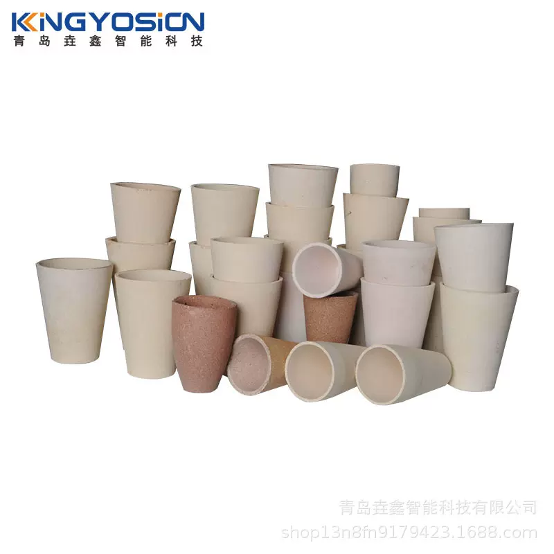 青岛垚鑫火试金粘土坩埚试金坩埚 氧化铝高温坩埚