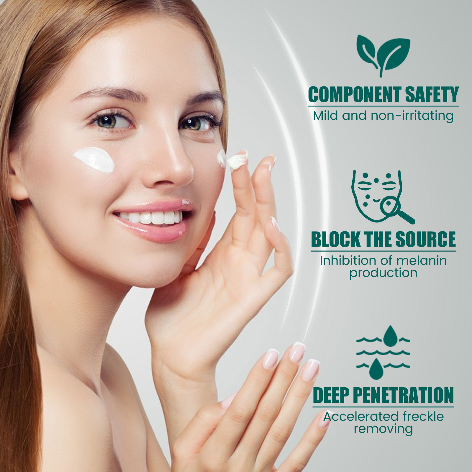 South Moon brightening and lightening spot cream. Lightening of spots, freckles and chloasma. Brightening and rejuvenating moisturizing cream._voghion.com