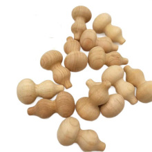 厂家直供 桃木葫芦 木制工艺品挂件 实木原木色葫芦40*20mm 现货