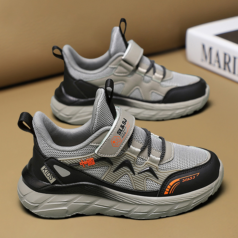 Boys' Shoes 2025 New Spring and Autum Models for Middle and Large Kidsren Mesh Autum Little Boys Autum and Winter Men's Shoes Kidsren's Sports Shoes