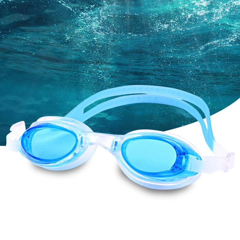 Waterproof silicone swimming goggles anti-fog for adults