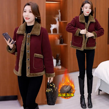 加绒加厚毛呢外套女2024冬季新款时尚洋气质小个子百搭呢子大衣潮