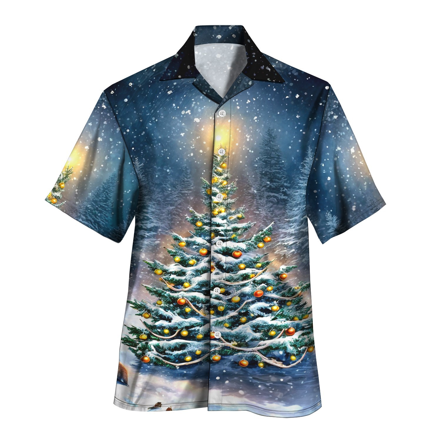 Comercio exterior transfronterizo AliExpress verano nuevo estilo azul vitalidad juvenil estilo universitario camisa de cuello cubano de manga corta MB33