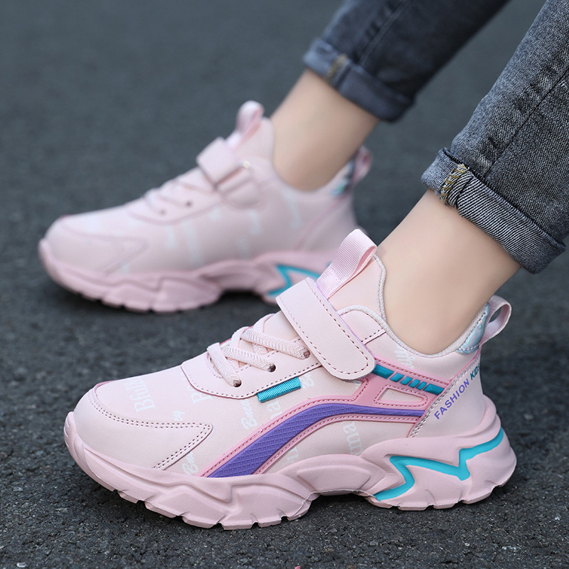 Girls' Shoes 6-12 Years Old 2024 Spring and Autumn New Lightweight All-match Casual Running Shoes for Girls and Boys sneaker