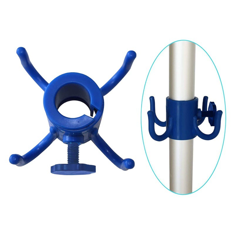 Открытый пляжный зонт якорь крючок с четырьмя ножками для среднего стержня садовый зонт пластиковый четырехугольный крючок аксессуары креативный солнцезащитный крючок