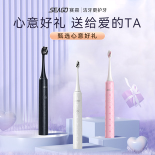 Couple's Sonic Electric Toothbrush Adult Rechargeable Soft Hair Waterproof Gingival Protection and Teeth Cleansing Gift for Students Couple