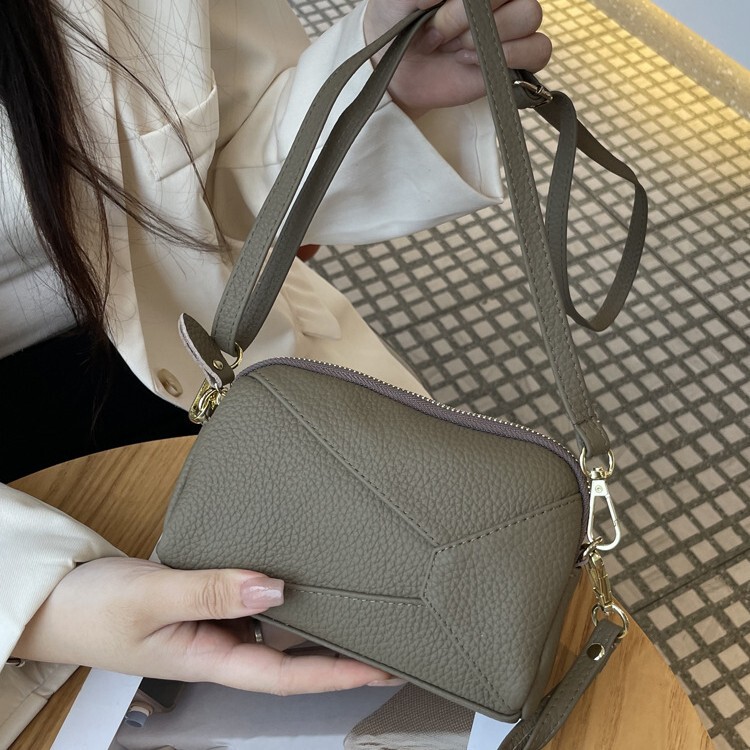 Genuine Leather Women's Clutch Bag 2025 New First-Layer Cowhide Clutch Bag Wallet Multi-Functional Versatile Shoulder Crossbody Bag