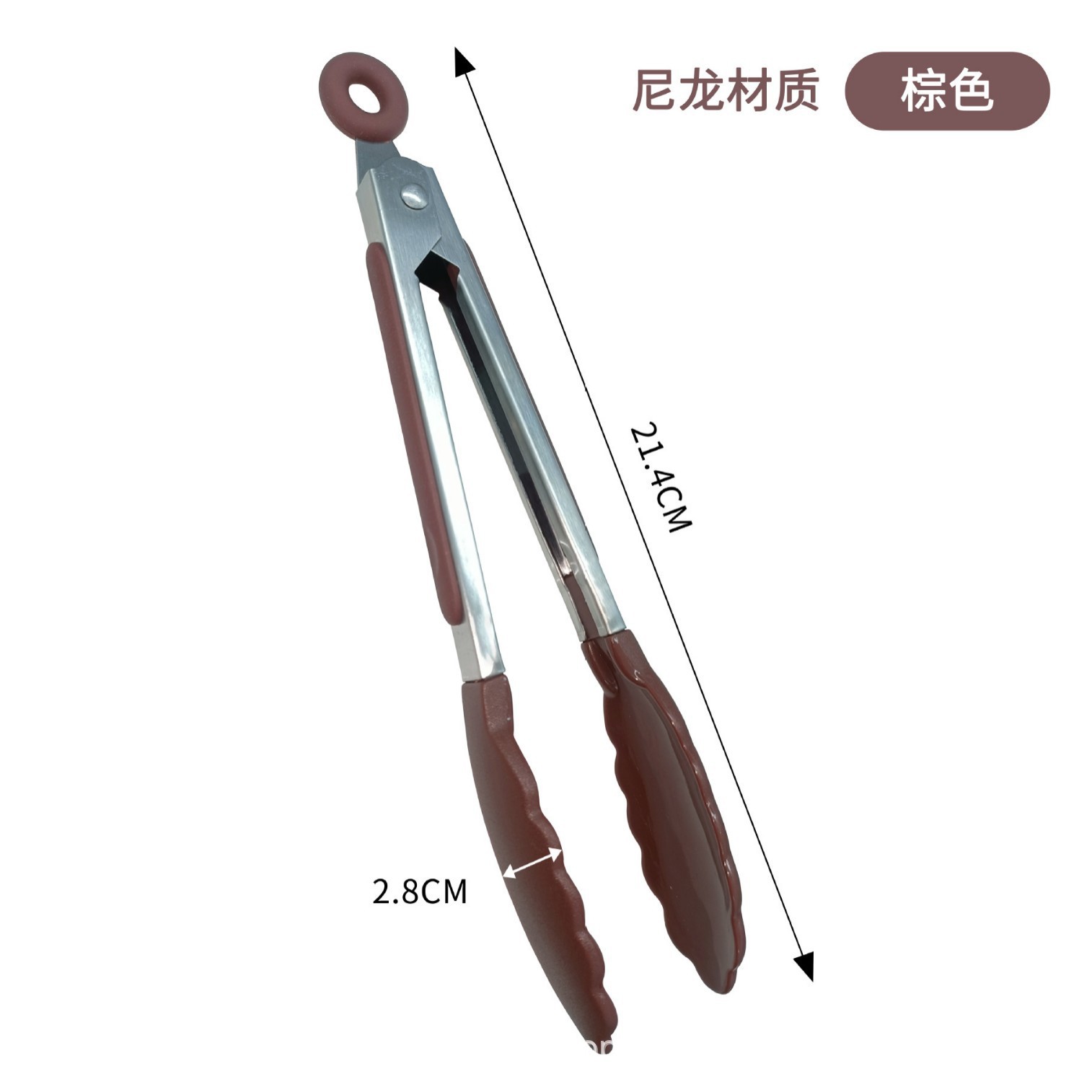 Pinzas para Alimentos de Acero Inoxidable 430, Resistentes a Altas Temperaturas, Pinzas para Barbacoa Anti-quemaduras para Exteriores, Utensilios de Cocina, Venta Caliente Transfronteriza de Barbacoa