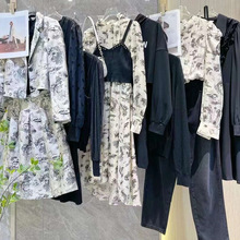 24秋三彩韩系宽松休闲百搭中长款风衣外套连衣裙上衣商场专柜神货