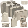 Cosmetic bag, beige set
