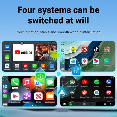 Xuda Car 5-in-1 Apple Simsiz CarPlay və Android Auto
