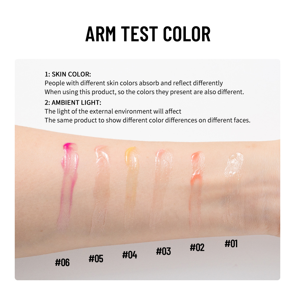 17g Weight Lip Gloss Type Of Cosmetics Liquid Material Multicolor Pattern Casual, Elegant, Glam Style Casual Elegant Glam Multicolor Liquid Lip Gloss 5