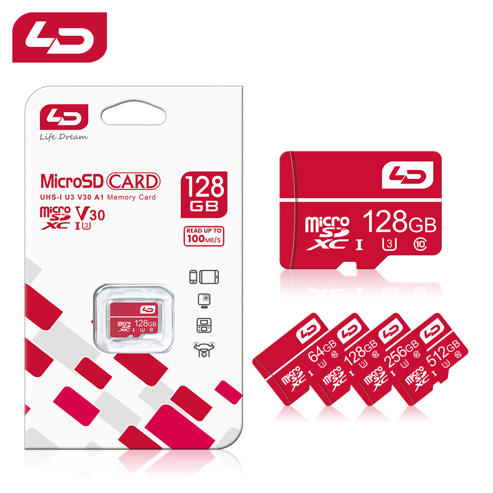 Bienes genuinos ld64g128g teléfono móvil de alta velocidad TF tarjeta de memoria de conducción grabadora Cámara SD tarjeta de memoria al por mayor