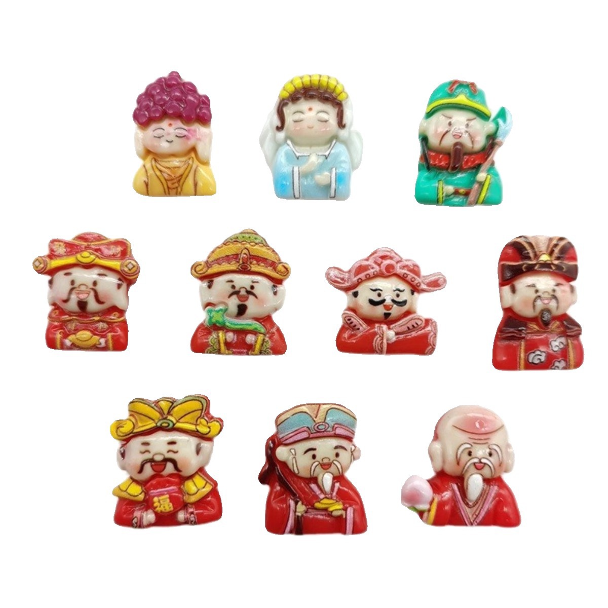 El Festival de primavera de año nuevo, el Dios de la riqueza, la resina DIY accesorios al por mayor DIY crema hecha a mano, accesorios para el cabello de la cuerda de la cabeza de la carcasa del teléfono móvil