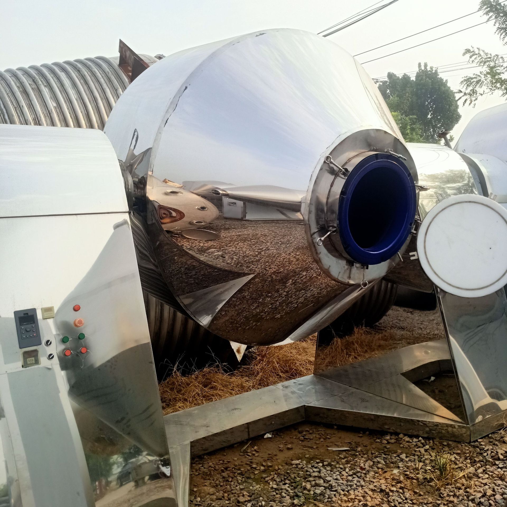 二手双锥干燥机 二手3000型不锈钢双锥干燥机 二手医药回转干燥机