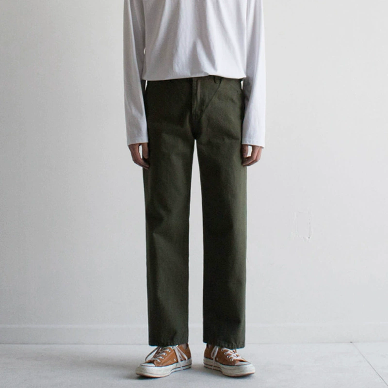 Рабочие брюки MYQ, мужские Модные свободные универсальные прямые брюки с широкими штанинами в Корейском стиле, повседневные длинные брюки на весну и осень