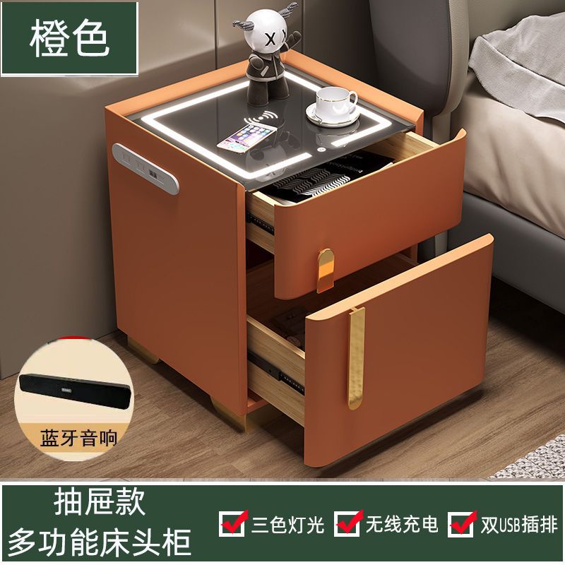 주황색 3색 조명 + 무선 + 듀얼 USB + 스피커