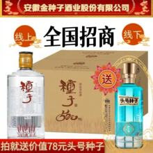 【全国招商】金种子酒纯粮浓香型白酒42度520mL*6瓶/送头号种子