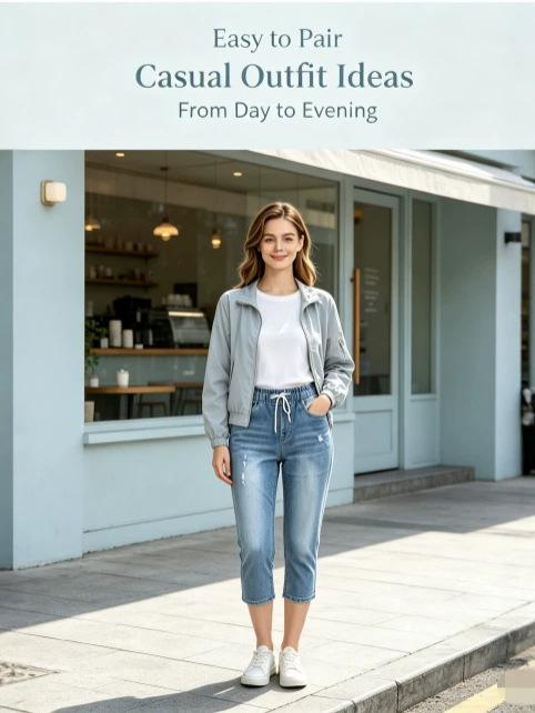 Jeans Capri Rotos para Mujer de Mezclilla, Alta Elasticidad y Cintura Elástica image 5