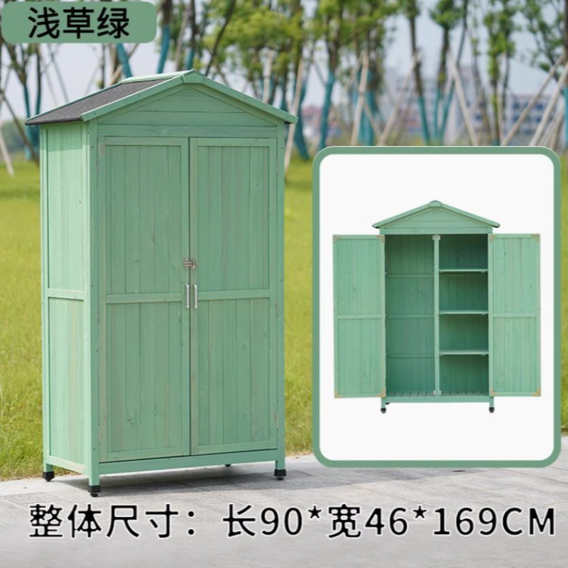 屋外ツールルーム収納キャビネット防雨日焼け止めガーデン中庭ゴミ箱キャビネット屋内バルコニー防水収納キャビネット|undefined