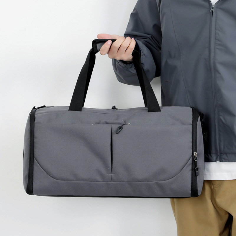 Bolsa deportiva de alta capacidad alta sensación bolsa de viaje separación seca y húmeda con almacenamiento de zapatos bolsas de entrenamiento de pelota de natación logotipo