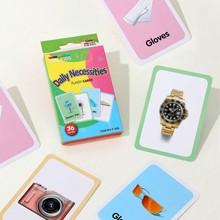 英语单词闪卡识字卡片学前学习幼儿园益智教具卡通儿童启蒙教学卡