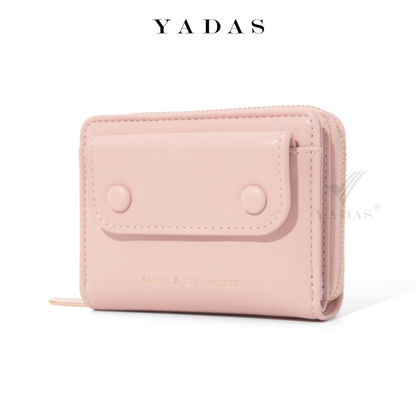 Monedero corto coreano retro ins viento suave billetera pegajosa bolsa de tarjetas bancarias portátiles cremallera bolsa de cambio de línea oscura