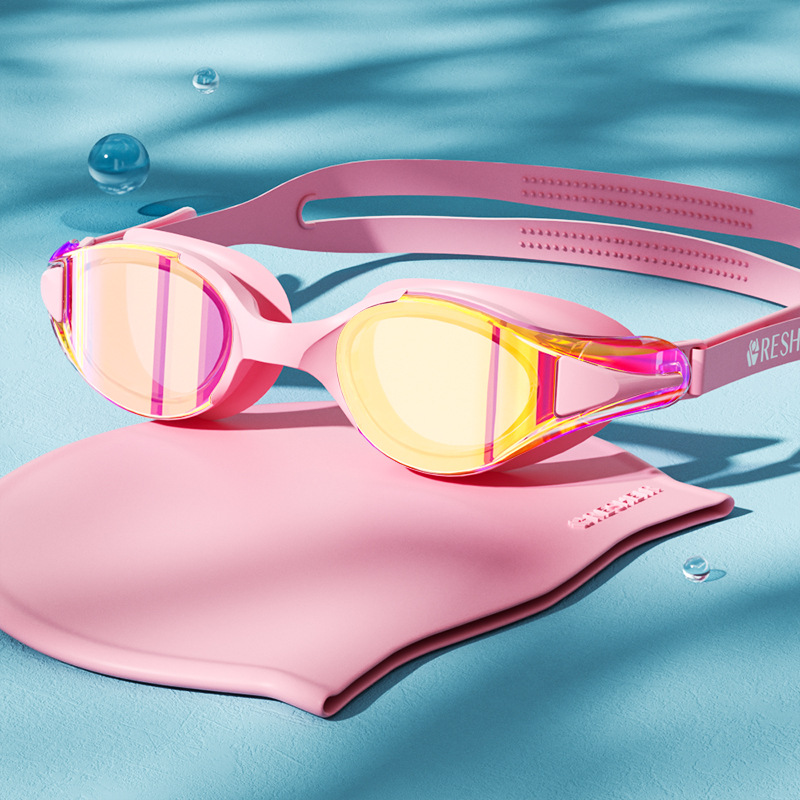 Gafas de Natación HD para Adultos de PC, Impermeables y Anti-empañamiento