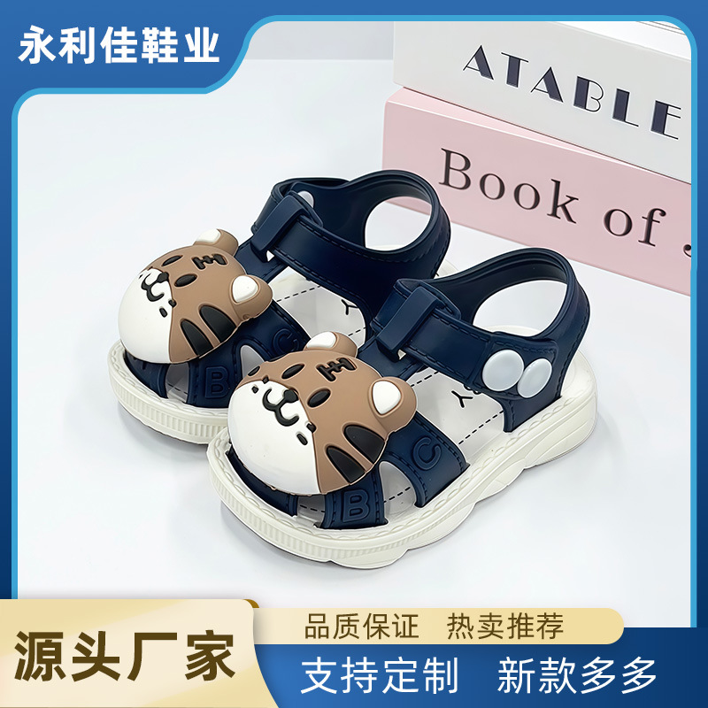 Zapatos de sandalias para niños de verano con suela suave para niños bebés bebés Baotou zapatos de fábrica de comercio exterior