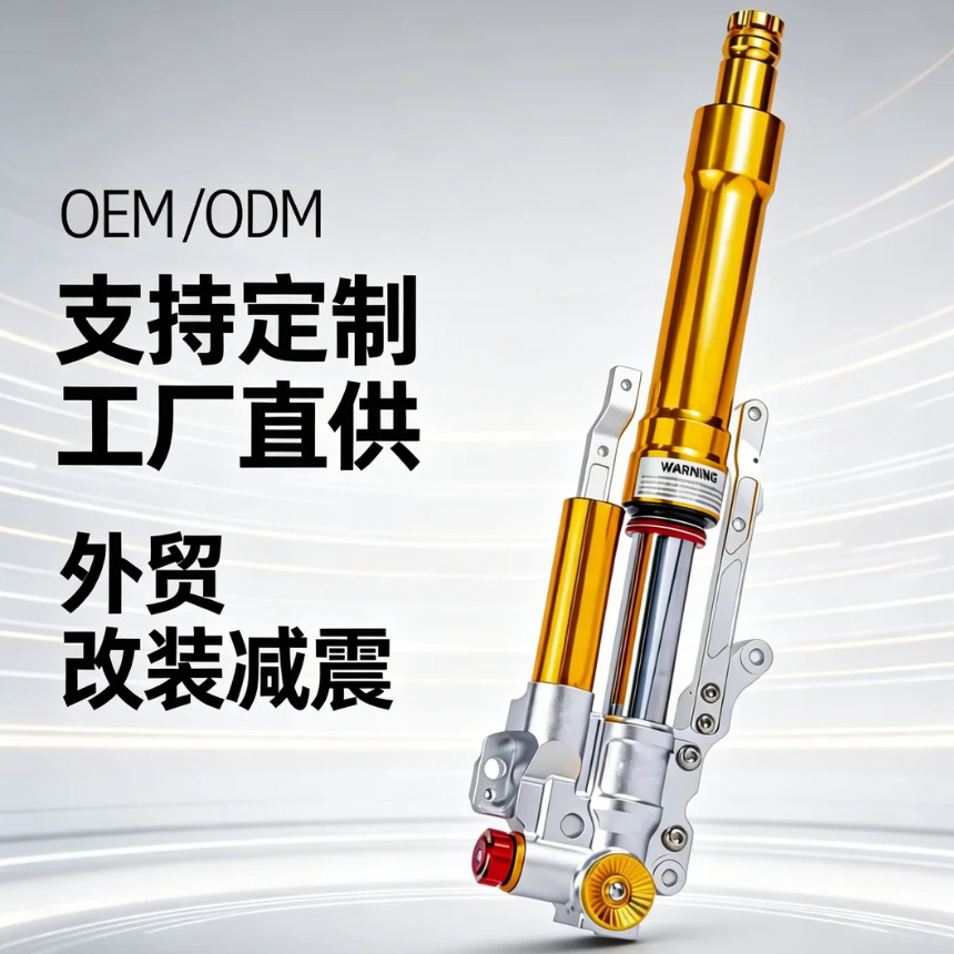 Front Shock Absorber Suitable for Motorcycles, Dual Adjustable Rebound and Compression, Suitable for Export, Front Shock Absorber, Front Suspension
