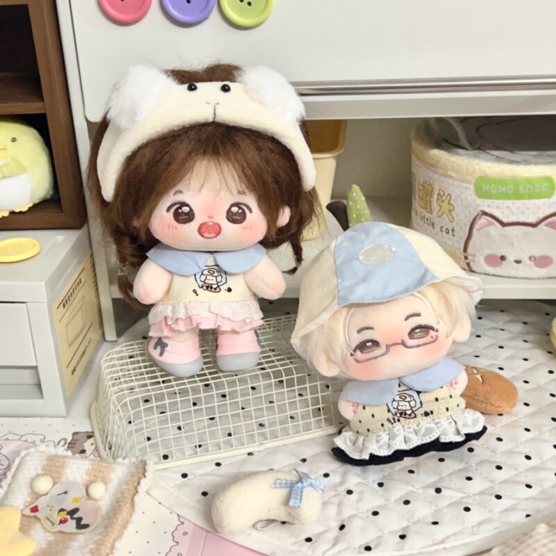 10cm Cotton Doll with Super Cute Long-Eared Puppy Hat and Skirt Two-Piece Set, Starfish-Shaped Doll Can Be Used for Doll Dress-Up 10cm Cotton Doll with Super Cute Long-Eared Puppy Hat and Skirt Two-Piece Set, Starfish-Shaped Doll Can Be Used for Doll Dress-Up