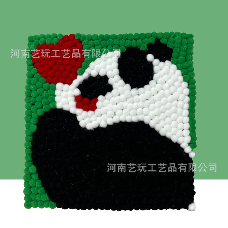 MQH20-019 / 20*20cm（实木内框+画布+毛球材料包）