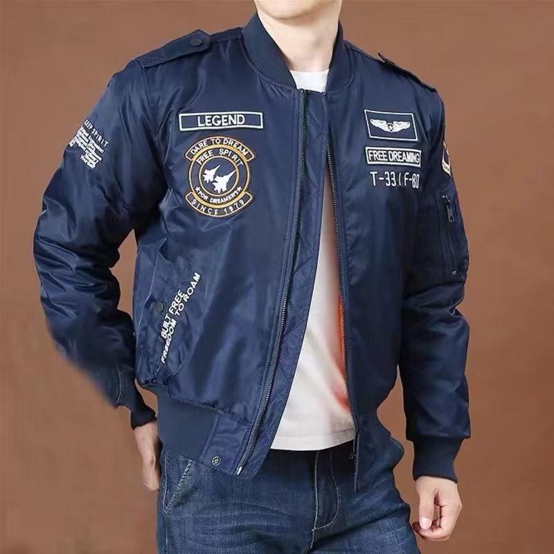 2026 New Ma1 Pilot Jacket Men's Loose Spring and Autum Trendyy Embroidered Baseball Uniform Work Jacket Trendy Brand 2026 New Ma1 Pilot Jacket Men's Loose Spring and Autum Trendyy Embroidered Baseball Uniform Work Jacket Trendy Brand