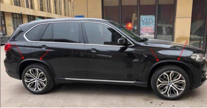 Suitable for BMW X5 E70 F15 widened wheel arches, wide-body wheel arches, modified wheel arches, 08-17 models X5