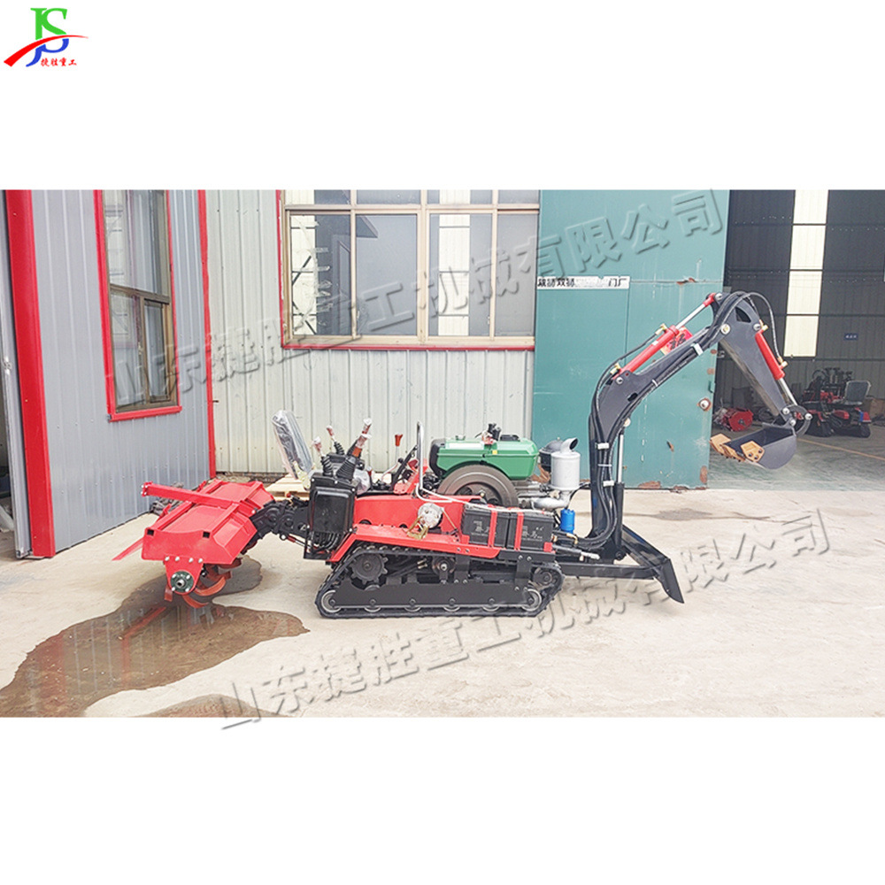 rastreo deshierbe de campo de retorno micro-cultivador cultivador rotativo huerto de tierras agrícolas montar excavadora de zanja pastoral máquina integrada