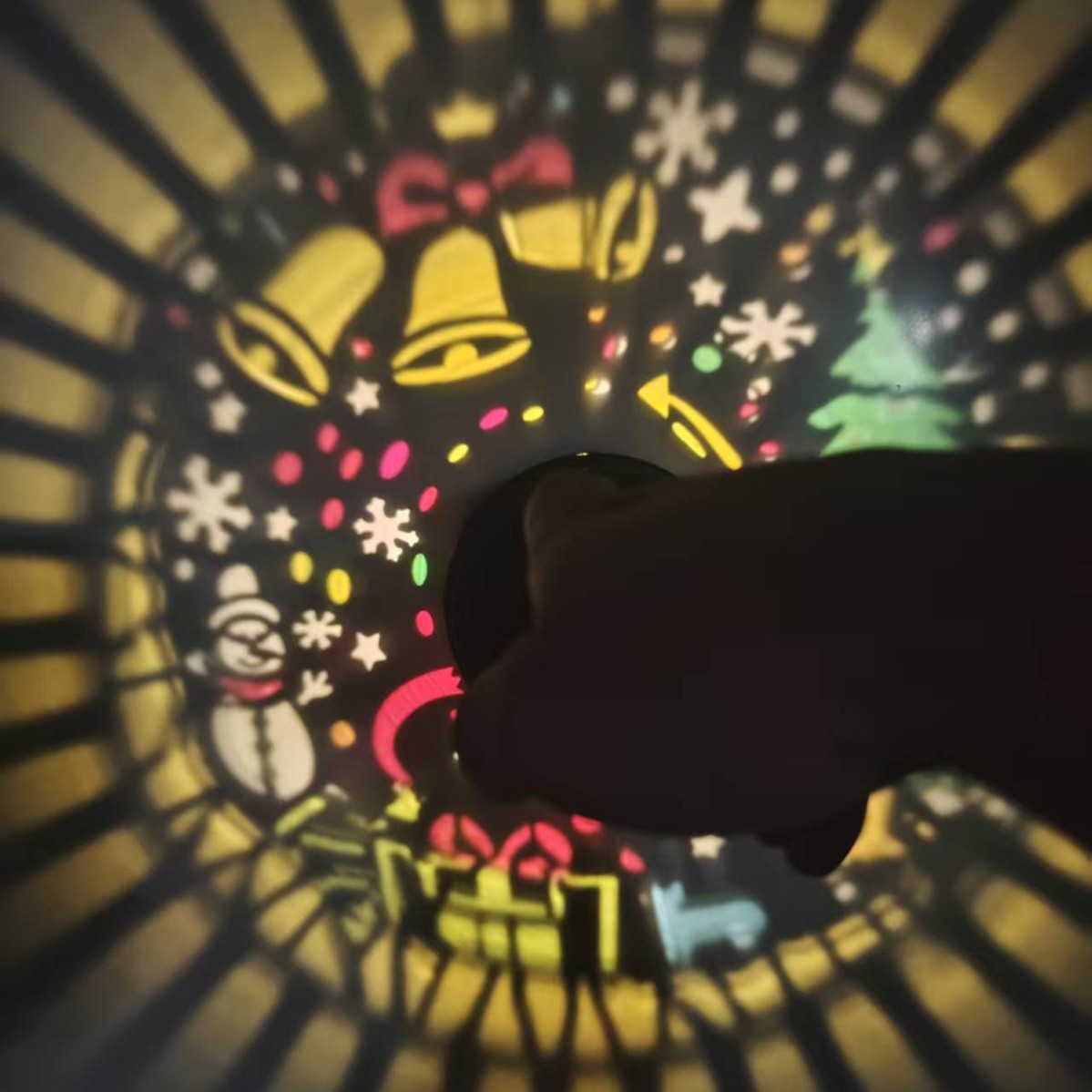 Luz solar transfronteriza Mandala lámpara de pared exterior lámpara de pared jardín lámpara de proyección lámpara decorativa lámpara de atmósfera