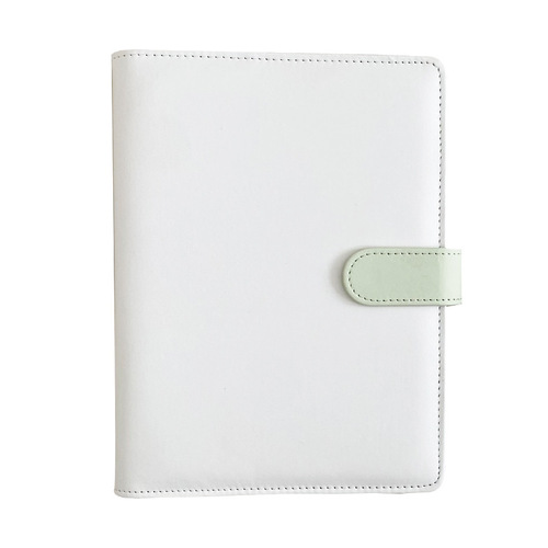 ins green, white, purple and white color matching pu magnetic buckle loose-leaf card album four-square grid 3-inch polaroid idol album small card chasing stars