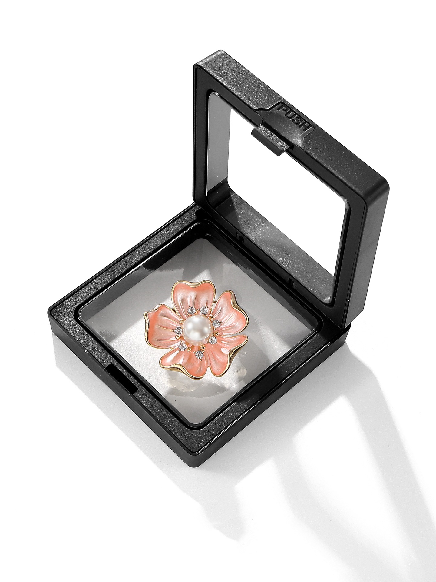 Camellia Brooch with a High-End, Luxurious Feel, Super Beautiful Enamel-Painted Floral Design, Anti-Exposure Pin for Women