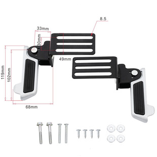 Suitable for Yadi Electric Vehicle Front Footrest Electric Motorcycle Modification Accessories Gtf8 Aluminum Pedal Dm6Dm 80% off Stacked Pedals