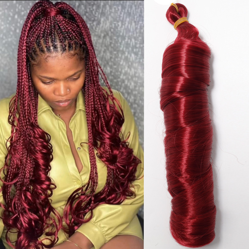 28In French Loose Wave Crocht Braids Hair African wig braid…
