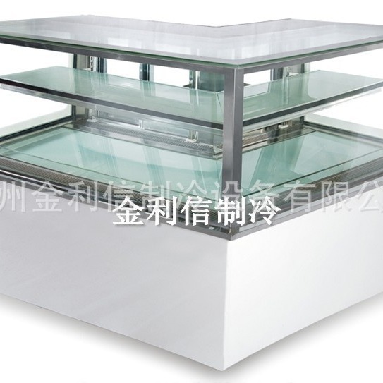 供应日式直角转角冷藏蛋糕柜展示柜保鲜冷藏设备