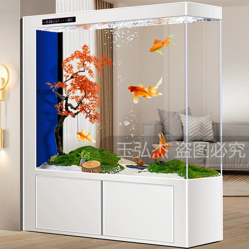 Экран аквариум гостиная Бытовая перегородка аквариум средний и большой супер белое стекло самоциркуляционный фильтр экологический без воды