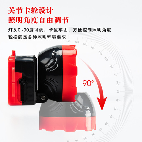 Strong LED headlight retractable plug rechargeable home outdoor fishing long-range construction site mining lamp super bright